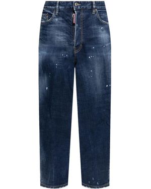 DSquared² Stretch-Cotton Tapered Jeans - Blue