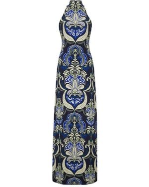 Cara Cara Robe Longue Asher À Dos-Nu - Bleu