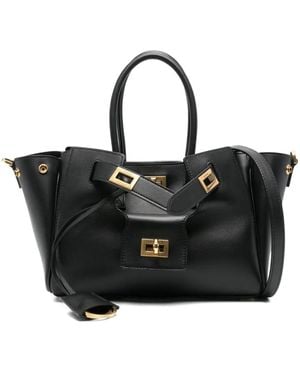 Balenciaga Bel Air レザーハンドバッグ ミニ - ブラック