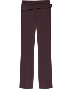 Sportmax Banda Crease Trousers - Purple