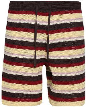 BAZISZT Sweden Shorts Mit Querstreifen - Blau