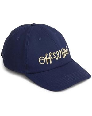 Off-White c/o Virgil Abloh Script-Logo Baseball Cap - Blue