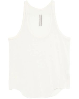 Rick Owens Canotta Con Scollo Ampio - Bianco