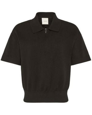 Calvin Klein Quarter-Zip Short-Sleeve Sweater - Black