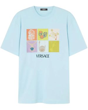 Versace Pop Jewels Tシャツ - ブルー