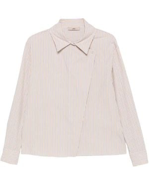 Carla G Striped-Pattern Shirt - Pink