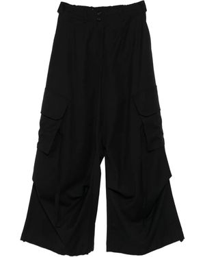 Isabel Benenato Cargo Cropped Pants - Black