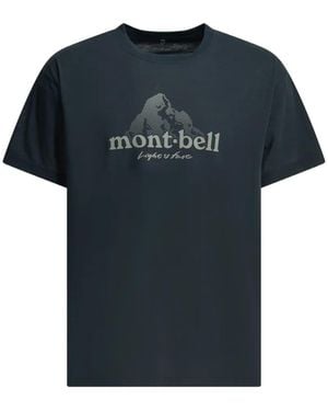 Montbell T-Shirt Mit Logo-Print - Schwarz