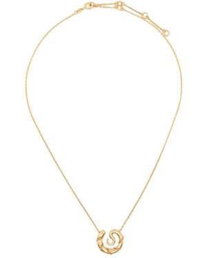 Panconesi Collana A Catena Serpent Medallion - Bianco
