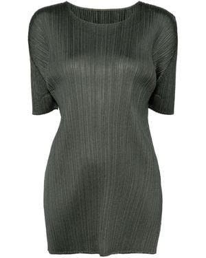 Pleats Please Issey Miyake Mc June Geplooide Top - Groen