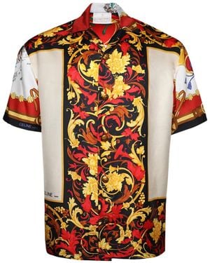 J.Logan Home Somervile ショートスリーブ シルクシャツ - オレンジ