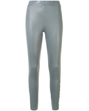 Fila Logo-Print High-Shine Leggings - Blue