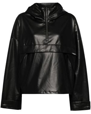 Izzue Giacca Con Mezza Zip - Nero