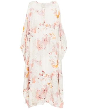 Bambah Klassisches Kaftankleid - Weiß