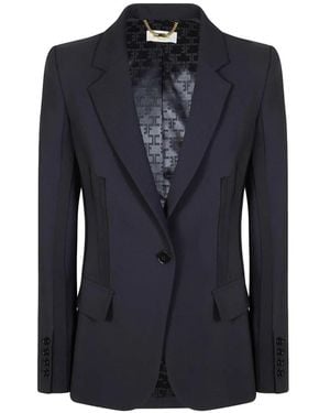 Elisabetta Franchi Polyester Blazer - Blue