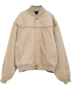 Willy Chavarria Panelled Bomber Jacket - Natural