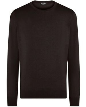 ZEGNA Jersey con cuello redondo - Negro