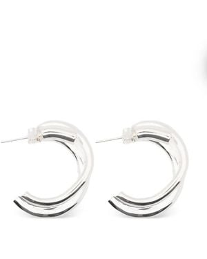 COMPLETEDWORKS Twisted Hoop Earrings - White