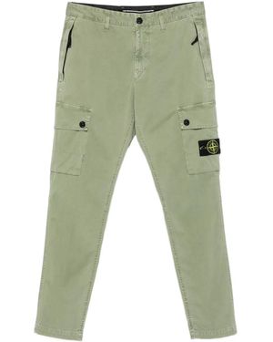 Stone Island Patch-Pocket Cargo Trousers - Green