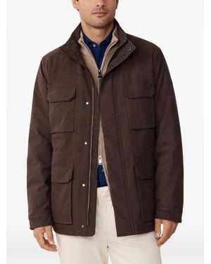 Hackett Herringbone Jacket - Brown