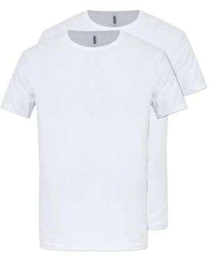 Moschino Lot De Deux T-Shirts À Col Rond - Blanc
