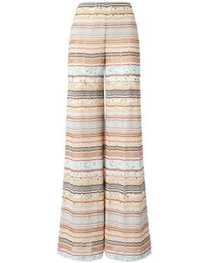Missoni Striped Palazzo Trousers - Natural