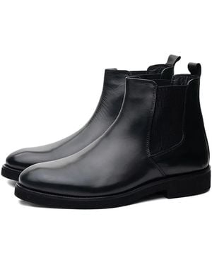 Poche Paris Elasticated Ankle Boots - Black