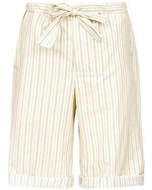 Maison Margiela Striped Shorts - Natural