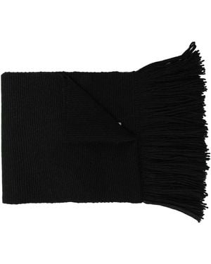 Voz Fular Con Flecos - Negro
