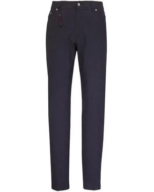 Marco Pescarolo Straight-Leg Wool Trousers - Blue