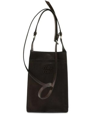 Miu Miu Nappa Leather Pouch - Black