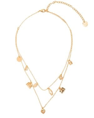 Mulberry Charm Necklace - Metallic