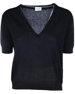 Cruna Knitted T-Shirt - Black