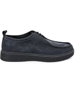 Poche Paris Cipele Lace-Up Suede Loafers - Blu