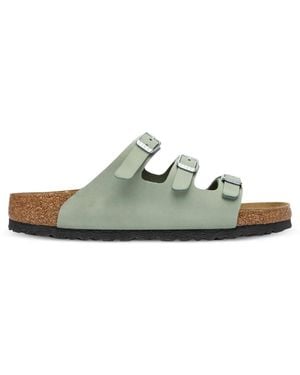 Birkenstock Florida Pure Sage, Nubuck Leather - Green
