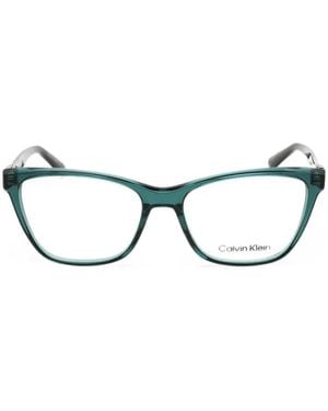 Calvin Klein Cat-Eye Glasses - Green