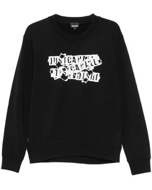 Just Cavalli Logo-Print Sweatshirt - Black