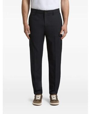 Peserico Pressed-Crease Cargo Trousers - Black
