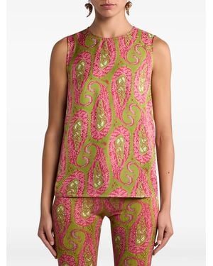 Etro Top Con Motivo De Cachemira - Multicolor