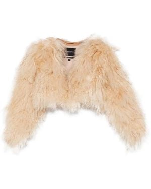 retroféte Giacca Luxe Crop - Neutro