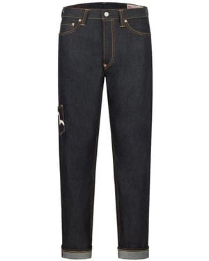 Evisu Seagull Multi-Pocket Jeans - Blue