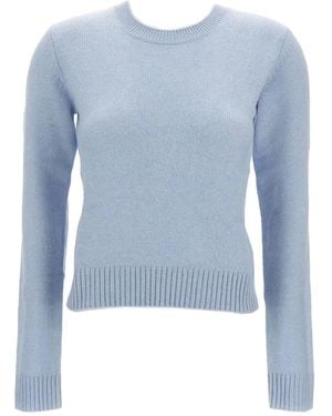 Lisa Yang Long-sleeved crew-neck sweater - Azul