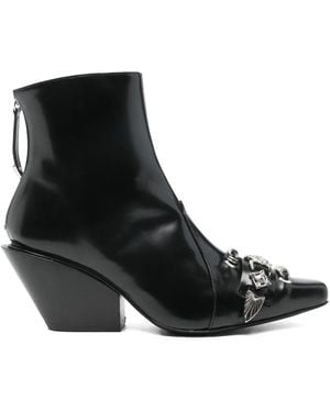 Toga Embellished Boots - Black
