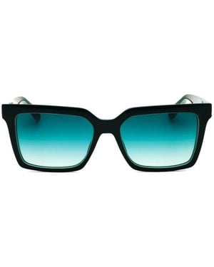 Calvin Klein Rectangle-Frame Sunglasses - Green
