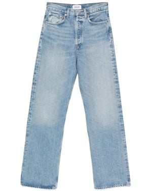 Agolde Faded Wide-Leg Jeans - Blue