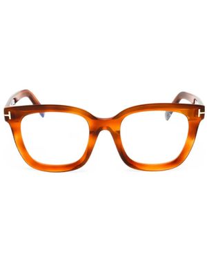Tom Ford Tortoiseshell-Effect Glasses - Orange