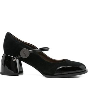 Linda Baumann Logo-Detail Heeled Pumps - Black