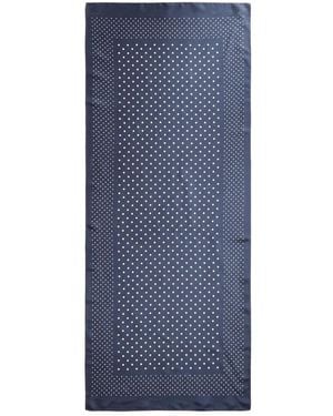 RRL Polka-Dot Silk Scarf - Blue