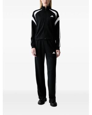 adidas Chándal Con Logo Y Cremallera - Negro