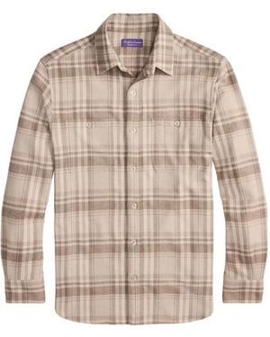 Ralph Lauren Plaid Long-Sleeve Shirt - Natural